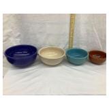 (4) Red Wing Gypsy Road Reed "Stacking" Bowls,
