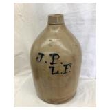 Salt Glazed 2/3??? Gal. Beehive Stoneware Jug w/