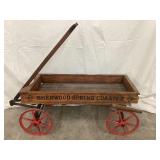 Early Sherwood Springs Wood Coaster Wagon w/ Hand
