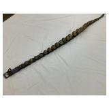 (29) Brass Sleigh Bells on Leather Belt(87'L),