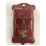 U.S. Mail Cast Iron Mailbox Bank,  4 1/4'T