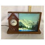 Vintage Anheuser-Busch Lighted Clock, Working,