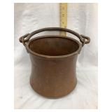 Copper w/ Iron Handle Bucket, 7 1/2' Diameter,