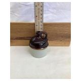 Red Wing Stoneware Mini Brown Top Jug, 2 3/4'T,