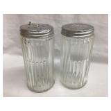 (2) Vintage Hoosier Spice Jars/Shakers, 4 1/4"T