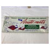 Aristo-mats Vintage Tin Store Display Sign, 17