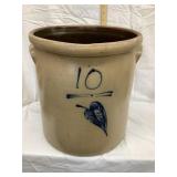 Red Wing Stoneware Salt Glazed 10 Gal. Crock w/