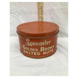 Lancaster 'Golden Brown' Salted Nuts Tin, 8'