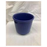 Red Wing Stoneware Ribbed Beater Jar, Blue, 5'T,