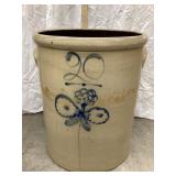 Red WING/Minnesota Salt Glazed 20 Gal. Crock w/