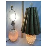 (2) Aladdin Electric Lamps, Working, (1) w/