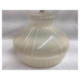 Vintage Glass Lamp Shade, Rim Rough/Chipping,