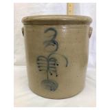 Red Wing 3 Gal. Salt Glazed Crock w/ Ribcage