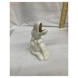 Red Wing 876 Pottery Donkey Ash Receiver, White,