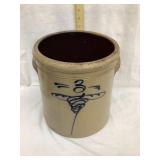 Salt Glazed 3 Gal. Crock w/ Dragonfly Style