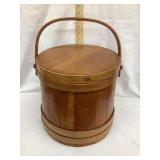 Vintage Wooden Furkin, 11 1/4'T, Base is 12'