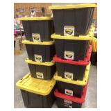(1) 75 Gal. Plastic Storage Tote w/ Wheels,