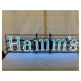 Hamm's Beer Neon Light, Working, Frame is 32'W,