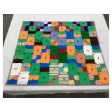 Vintage Tie Lap Blanket, 53'x49'