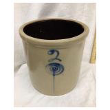 Red Wing Bottom Marked Salt Glazed 2 Gal. Crock