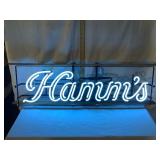 Vintage Hamm's Beer Neon Light, Working, Frame
