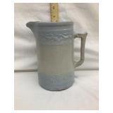Red Wing Stoneware Cherry Band Pitcher, 8 1/8"T,