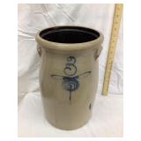 Red Wing Stoneware 3 Gal. Salt Glazed Churn w/