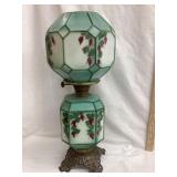 Hand Painted Kerosene Lamp w/ Grapes Design,