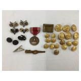 Military Pins, Buttons, etc.