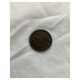 1866 2 Cent Coin