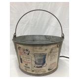 Whirlwind Egg Washer Galvanized Bucket w/ Paper