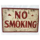 Two Sided No Smoking Masonite Sign, 18"L, 12"T