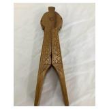 Folk Art Carved Wood Nut Cracker, 8"T