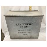 Lindemere Dairy, Charles City Iowa Aluminum Milk