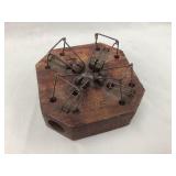 Vintage Wood & Wire Mouse Trap, 4"Diameter