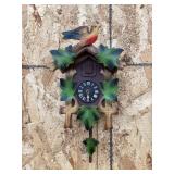 Vintage German Wooden Cuckoo Clock w/ Bird, (2)