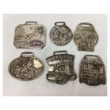 (6) Construction Equipment Watch Fobs, Some Adv.