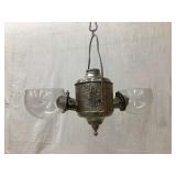 Ornate Hanging Kerosene Angle Lamp by The Angle