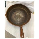 Gate Marked no. 9 Cast Iron Skillet, 11 3/4"