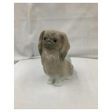 Lladro "Sitting Pekingese" Dog Figurine, 6"T