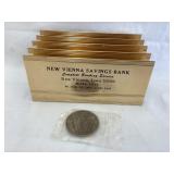 New Vienna (Iowa) Savings Bank Adv. Metal Letter