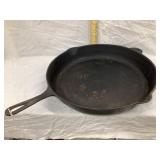 14A Unmarked Cast Iron Skillet, 15" Top Rim