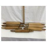 (7) Vintage Wood Rolling Pins