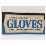 Wells Lamont Gloves Adv. Two Sided Masonite Sign,