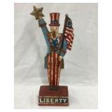 Midwest Importers Uncle Sam Cast Iron Door Stop,