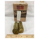 1-100 Brass Numbering Set, 1" Tags, Appears