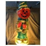 Scarecrow Jack-O-Lantern Blow Mold, approx. 34"T,