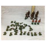 Toy Lad & Metal Soldiers
