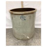 Early Salt Glazed Miller Pottery 10 Gal. Crock w/