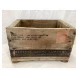 General Radio Co. Wood Shipping Box, 8 3/4"T, 13